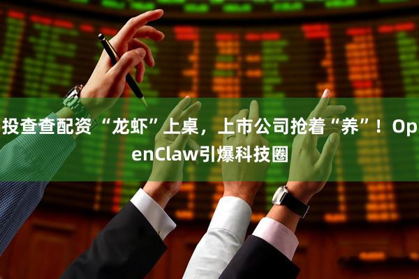 投查查配资 “龙虾”上桌，上市公司抢着“养”！OpenClaw引爆科技圈